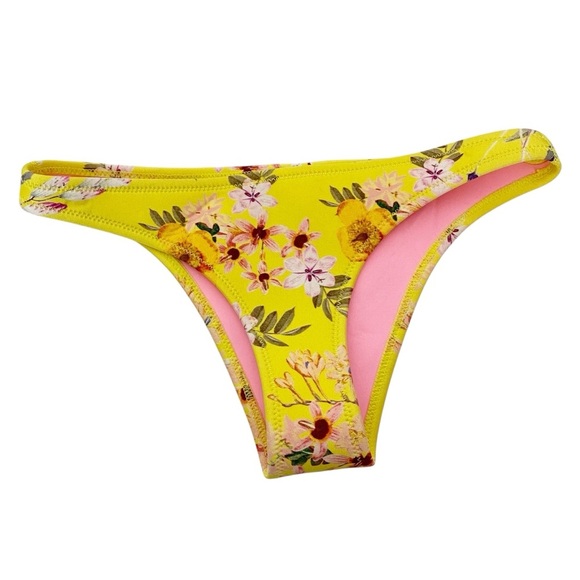 Triangl Yellow Floral Bikini Bottom - Picture 1 of 5
